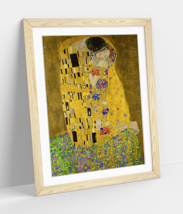 Gustav Klimt The Kiss Framed Wall Art - Handmade UK Art Poster Print