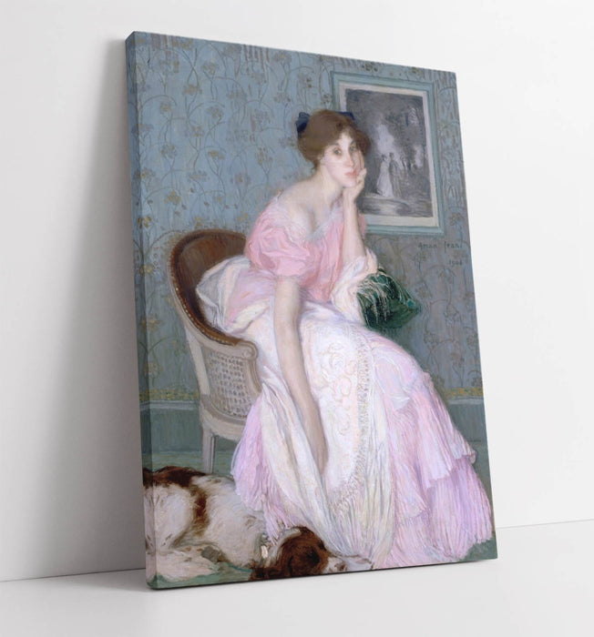 Canvas Wall Art - Edmond Aman-Jean Miss Ella Carmichael Handmade Print