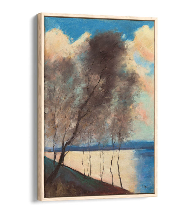 LESSER URY, TREE RIVER LANDSCAPE -FLOAT EFFECT CANVAS WALL ART PICTURE PRINT