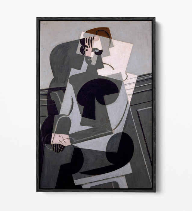 JUAN GRIS, PORTRAIT OF MADAME JOSETTE GRIS -FLOAT EFFECT CANVAS WALL ART PRINT