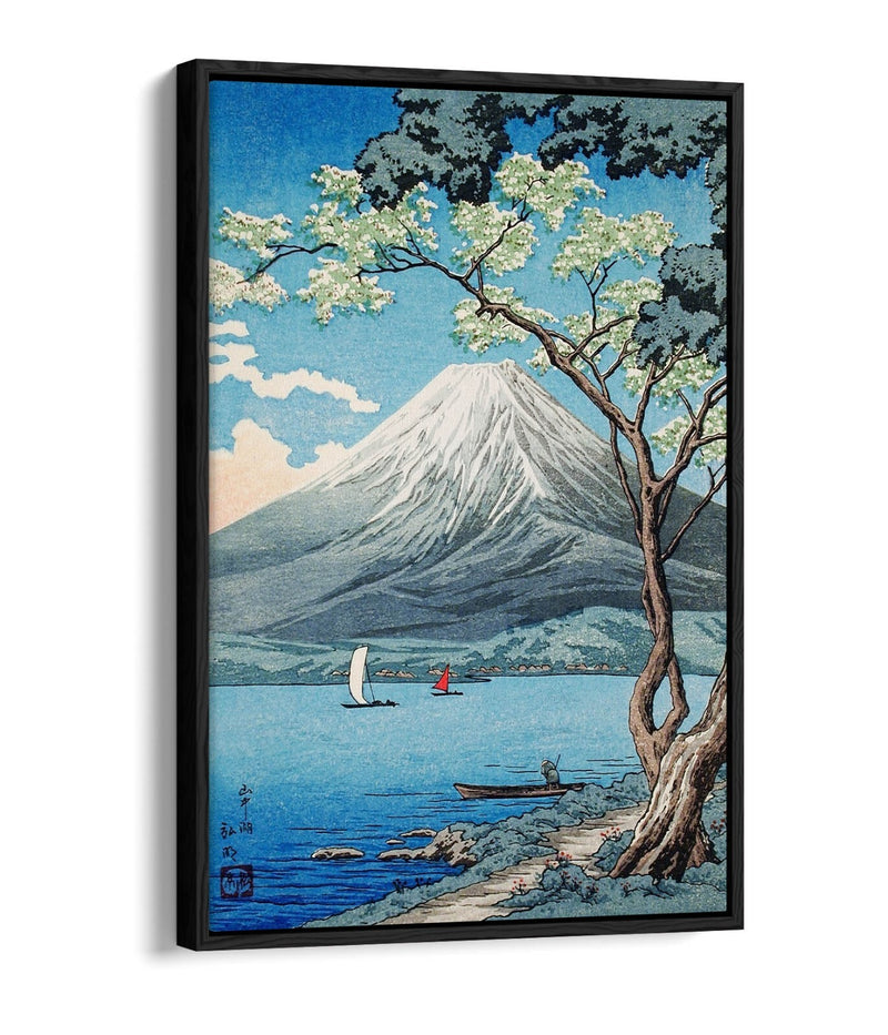 Float Effect Canvas Art – Mount Fuji Print With Custom Deep Frame, Vibrant Wall Decor