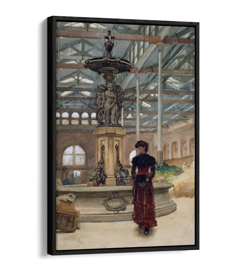 Canvas Wall Art | Handmade Float Effect Canvas Print of Walter Langley Old Market Hall