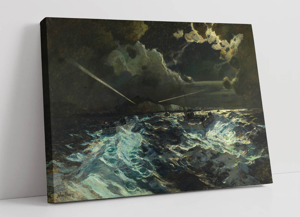 Canvas Wall Art - Julius Olsson The Night Patrol | Handmade Premium Canvas Print