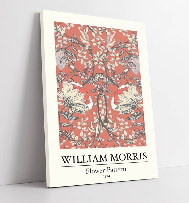 WILLIAM MORRIS 'FLOWER PATTERN' FLORAL HOME DECOR CANVAS WALL ART PICTURE PRINT