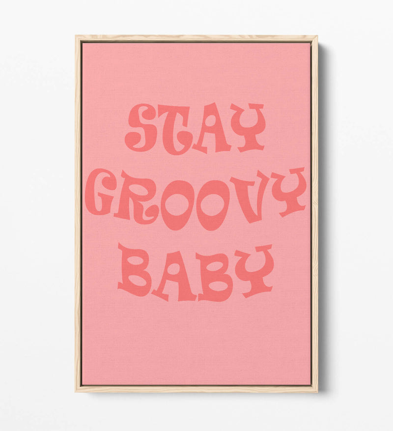 Float Effect Canvas Art – Groovy Hippie Bedroom Quote on Handmade Canvas Print