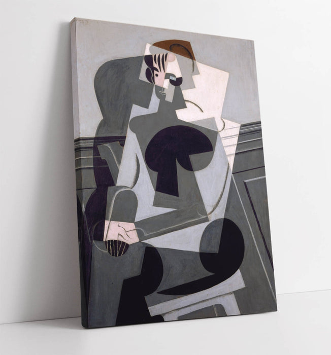 JUAN GRIS, PORTRAIT OF MADAME JOSETTE GRIS -CANVAS WALL ARTWORK PICTURE PRINT