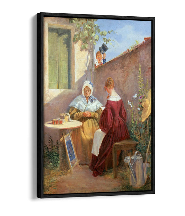 CARL SPITZWEG, THE LOVE LETTER -FLOAT EFFECT CANVAS WALL ART PIC PRINT