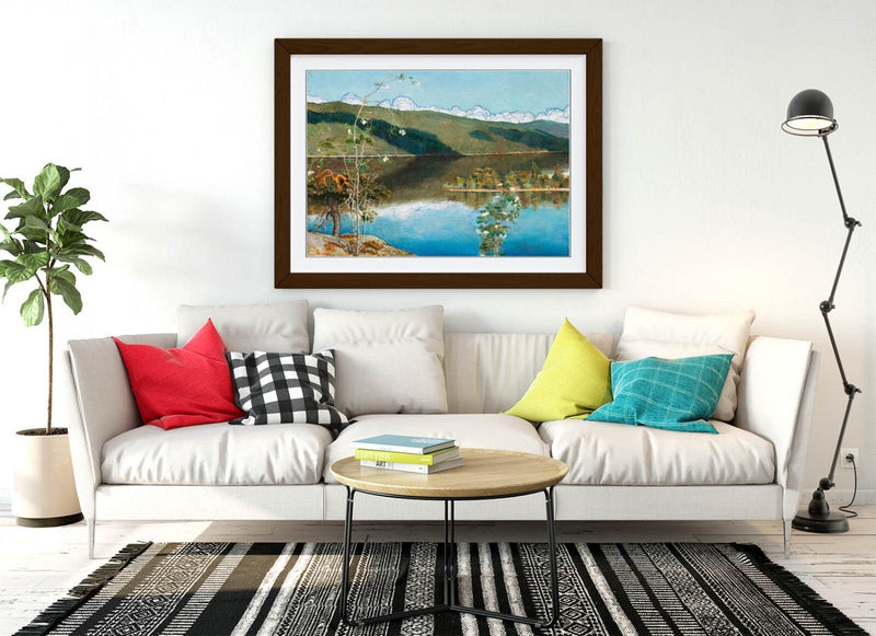Framed Art Poster - Askeli Gallen-Kallela Thunderclouds Horizon, Matte Paper Print