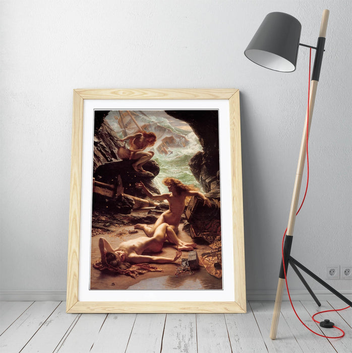 Framed Art Poster - Edward John Poynter Cave of the Storm Nymphs Print | UK Made Frame