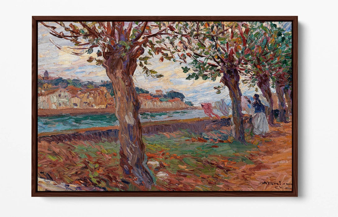 Canvas Wall Art - Charles Garabed Atamian River Landscape Print | Handmade UK