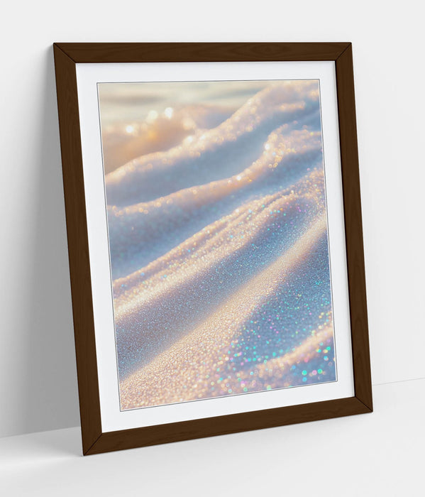 Framed Wall Art – Iridescent Sparkly Sand Poster Print | Handmade UK Frames