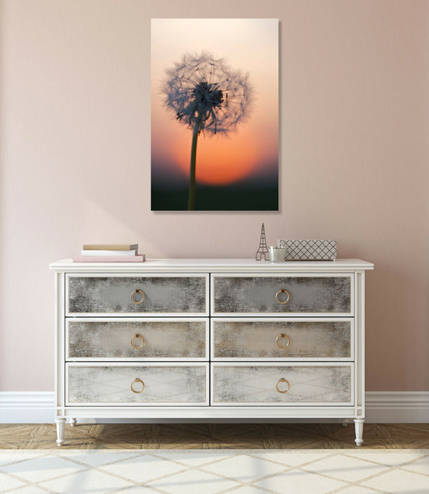 Canvas Wall Art - Dandelion Portrait With 30mm Deep Frame | Handmade UK