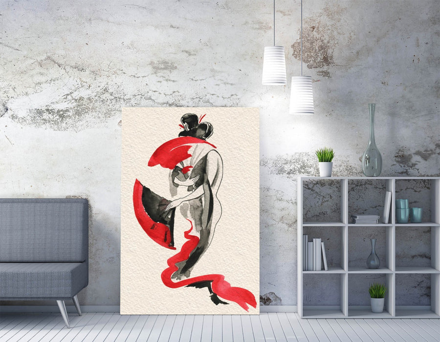 Geisha Canvas Art - Japanese Wall Decor | Handmade Canvas Print Ready to Hang