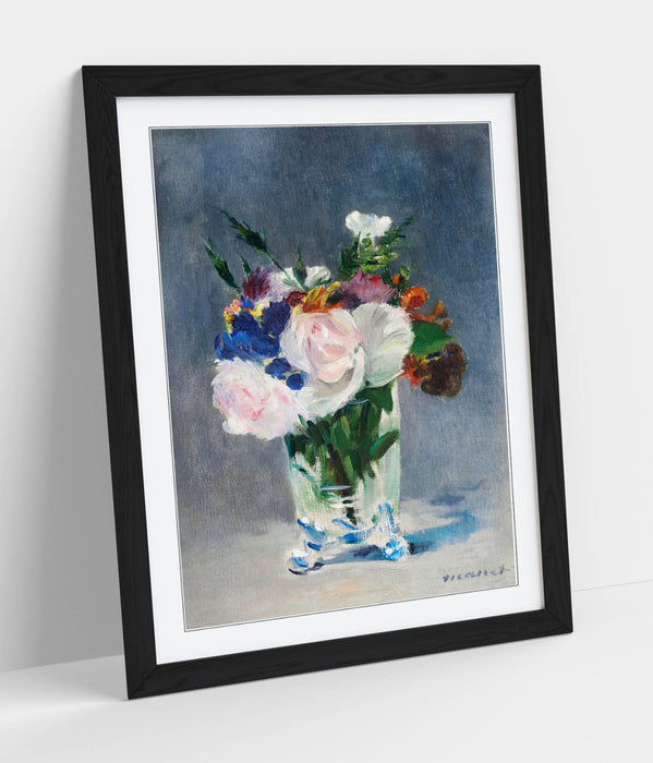 Framed Art Poster - Edouard Manet Flowers In A Crystal Vase | Handmade Wall Art Print