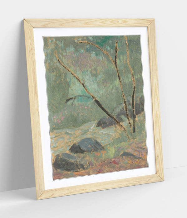Framed Wall Art - Paul Serusier Huelgoat Painting, Handmade UK Frame, Matte Poster