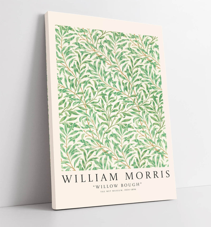 William Morris Canvas Art - Willow Bough Botanical Wall Print | Handmade Canvas Print
