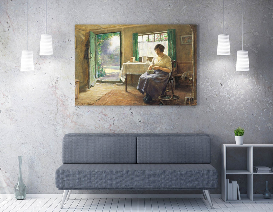 Canvas Wall Art - William Kay Blacklock Lunchtime Preparations Print | Handmade Canvas Art