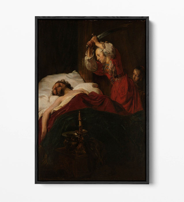 Float Effect Canvas Art - Judith And Holofernes Print By Jan De Bray | Premium Ready To Hang Wall Decor