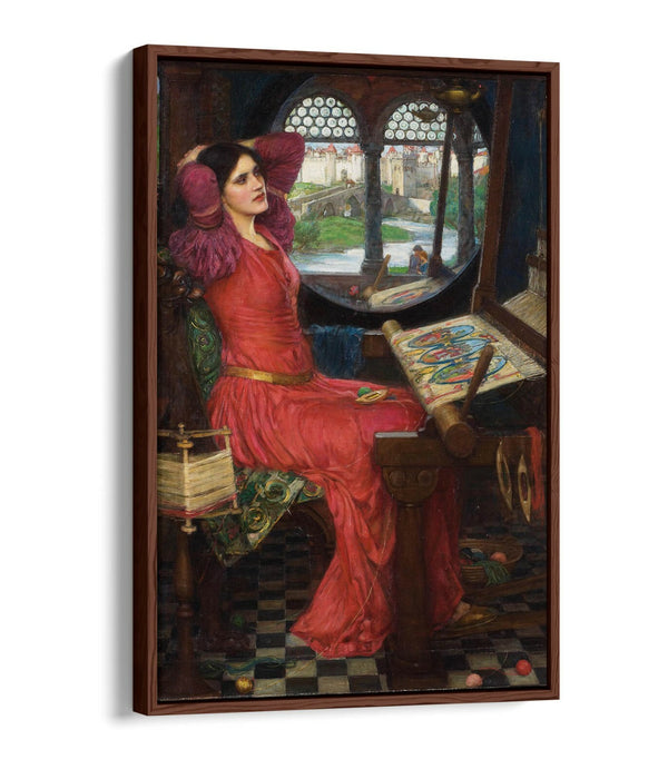 WATERHOUSE HALF SICK OF SHADOWS -FLOAT EFFECT CANVAS WALL ART PIC PRINT-