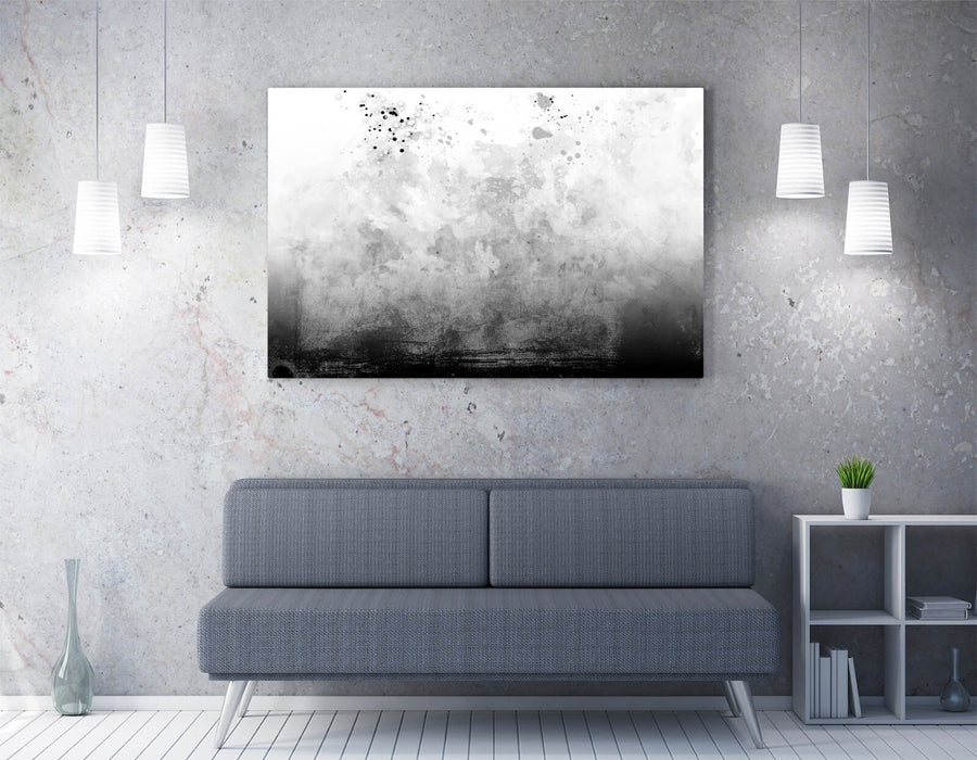 Canvas Wall Art - Abstract Black White Art | Framed Canvas Print Ready To Hang