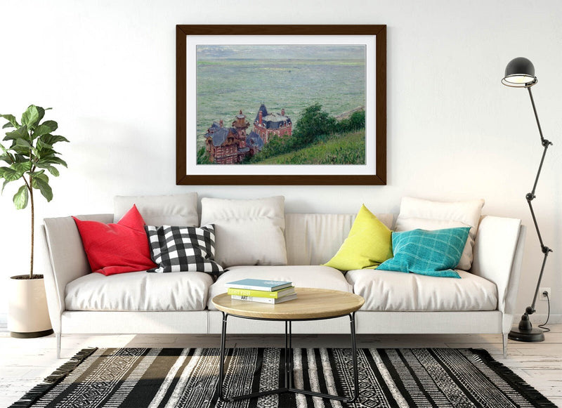 Framed Wall Art - Gustave Caillebotte, Villas at Trouville Poster Print, Matte Paper