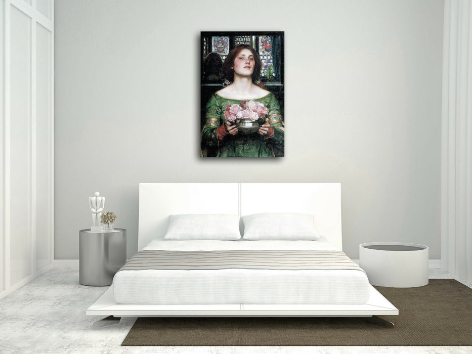 CANVAS WALL ART PAINTING PRINT ARTWORK John W Waterhouse Gather Ye Rosebuds