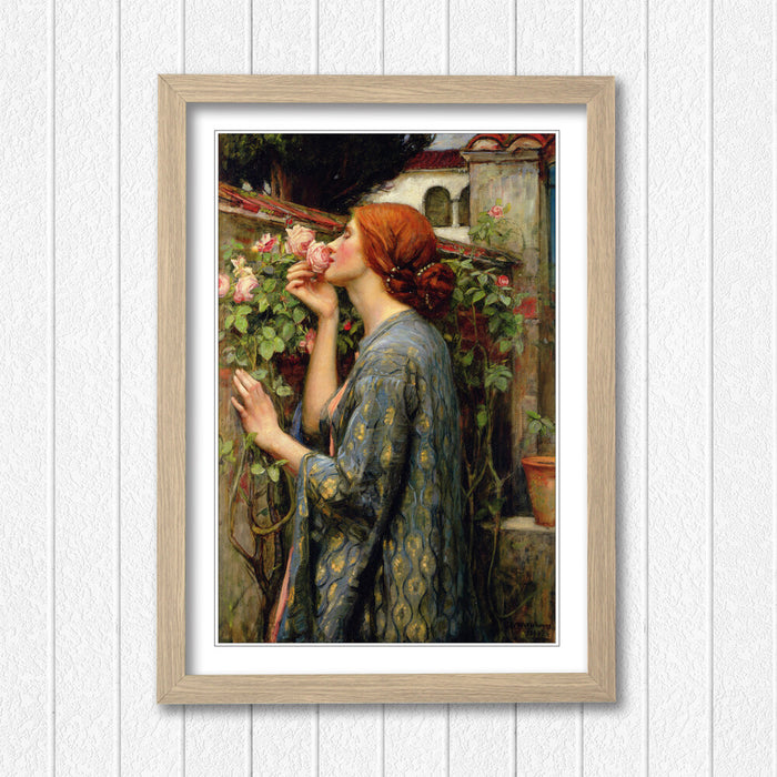 JOHN WILLIAM WATERHOUSE SOUL OF THE ROSE FRAMED ART POSTER PAINTING PRINT 4 SIZE