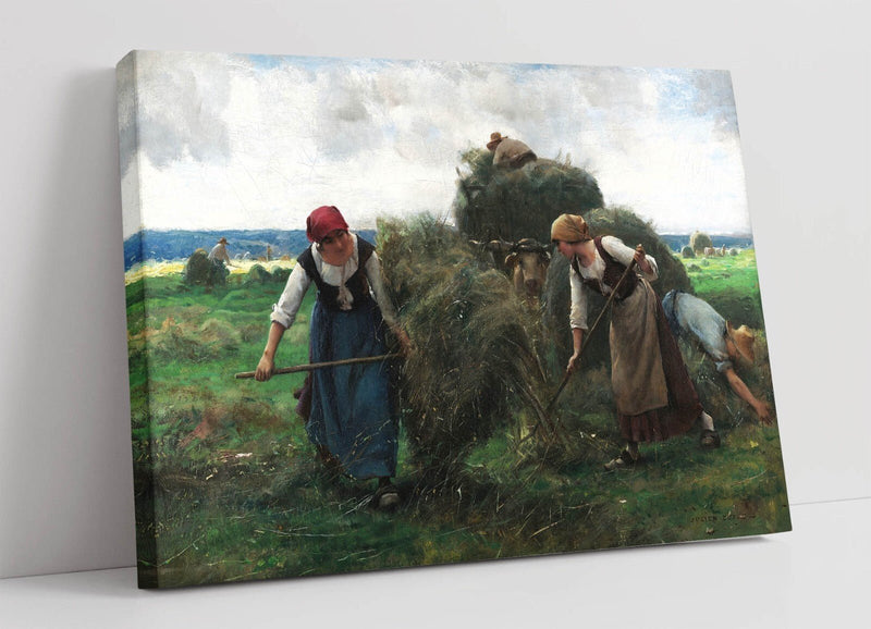 Canvas Wall Art - Julien Dupre Haymaking Painting Print | Handmade UK Decor