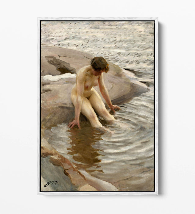 Float Effect Canvas Art – Premium Anders Zorn Wall Decor With Stylish Float Frame