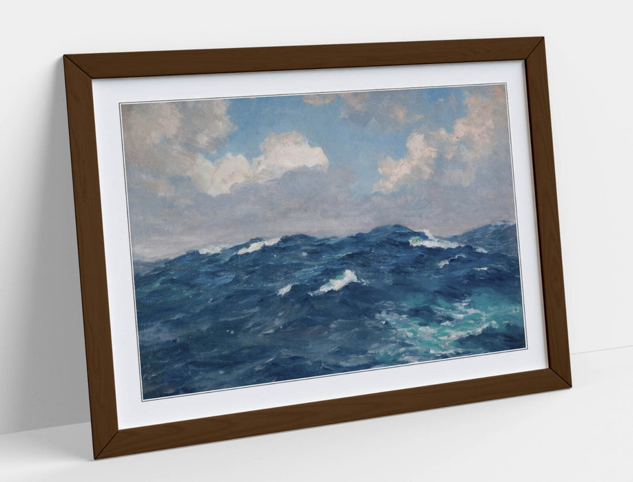 Framed Wall Art - Beatrice Bright Atlantic Rollers Poster Print | Matte Paper