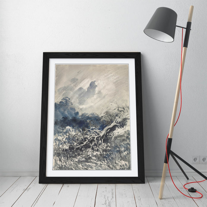 Framed Art Poster - Charles Daubigny Oak Tree Painting | Handmade UK Frame