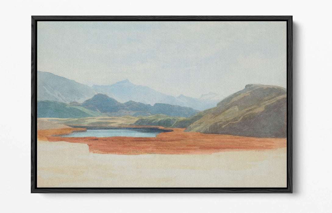 Canvas Wall Art - Lagoon Float Effect Canvas Art Print With Premium Frame