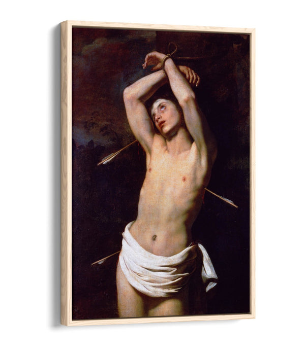 Canvas Wall Art - Nicolas Regnier St Sebastian | Float Effect Canvas Print