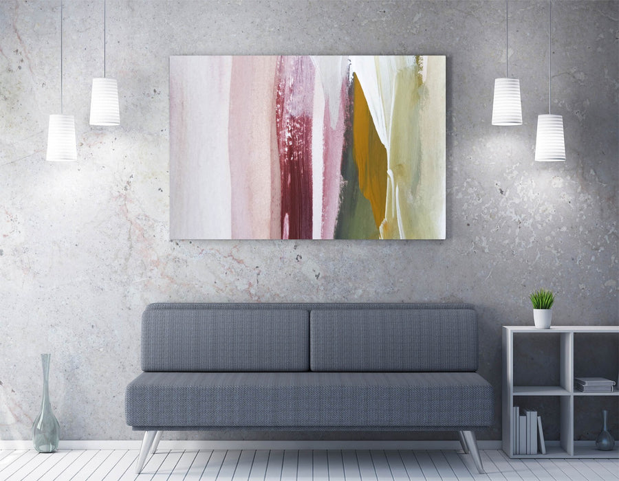 Canvas Wall Art - Abstract Paint Stroke Artwork on Premium Varnish Finish Canvas