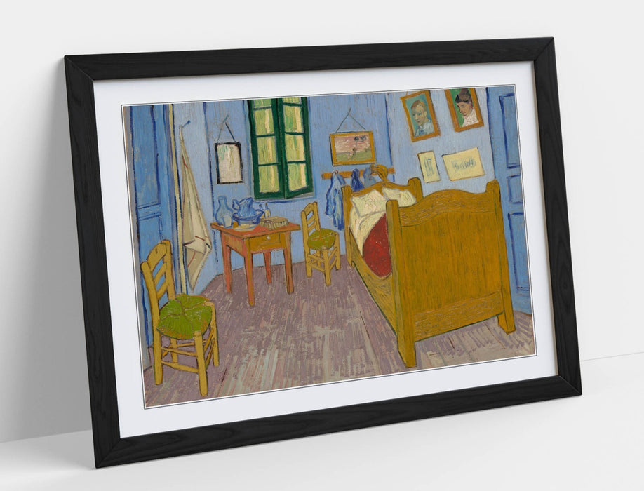 Van Gogh Wall Art – Handmade Framed Art Print of Bedroom in Arles Painting