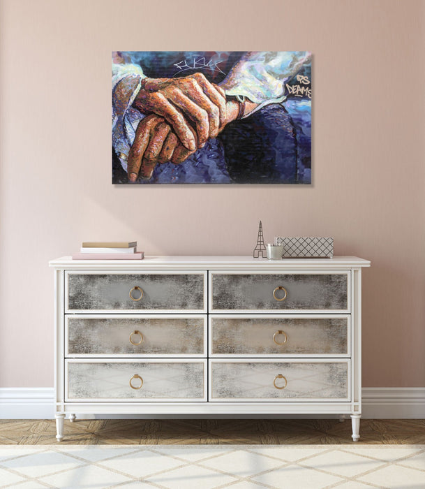 Canvas Wall Art – Shoreditch Graffiti Print | 30mm Deep Framed Canvas