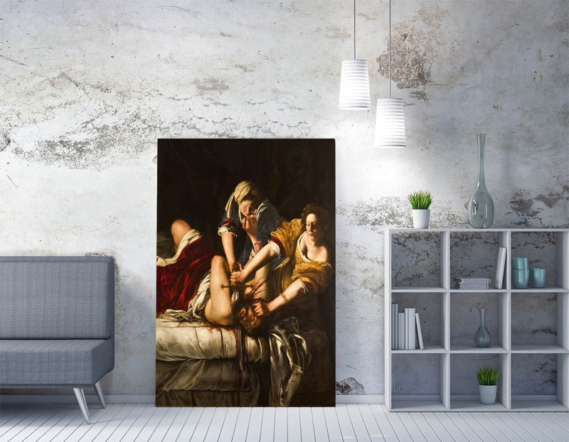 Canvas Wall Art - Artemisia Gentileschi Judith Slaying Holofernes Print on Premium Archival Grade Canvas
