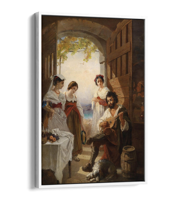 Float Effect Canvas Art - Neapolitan Bar Painting on Premium MDF Frame