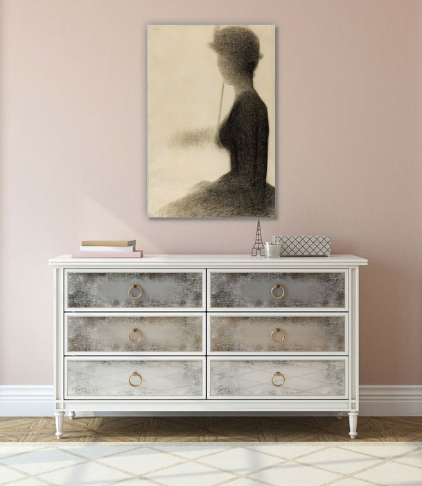 Canvas Wall Art – Georges Seurat Woman Parasol Painting | Framed Deep Edge Print