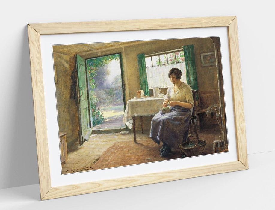 Framed Wall Art - William Blacklock Lunchtime Preparations Print | Handmade UK Poster