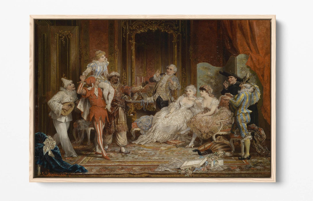 CARL SCHWENINGER, CARNIVAL -FLOAT EFFECT CANVAS WALL ART PRINT