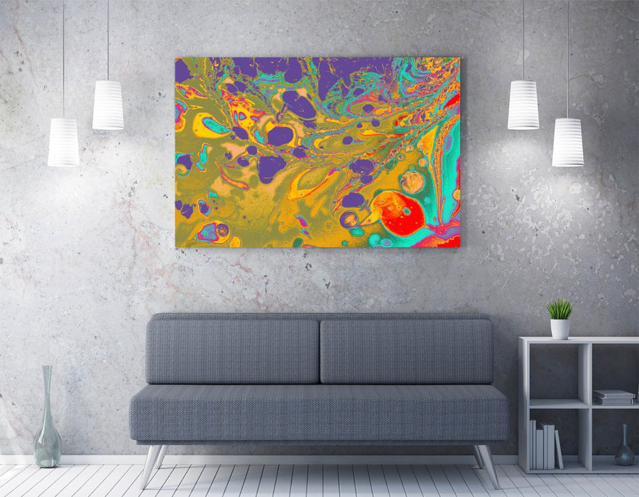 Marble Effect Canvas - Abstract Marble Design Wall Art | Handmade Canvas Print