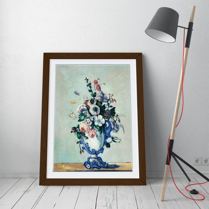 Rococo Vase Wall Art – Framed Wall Art Print by Paul Cezanne | Matte Paper