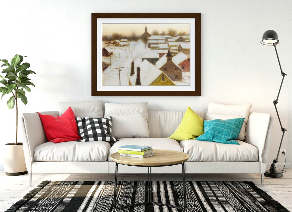 Framed Wall Art - L. Birge Harrison Frosty Morning Painting | UK Made Frames