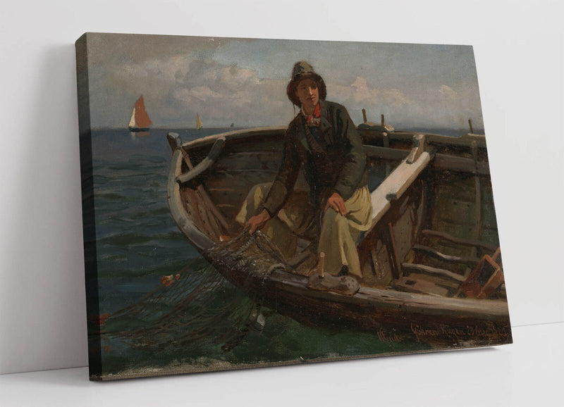 Canvas Wall Artwork - Fisherman From Rugen Premium Canvas Art Print Ready To Hang