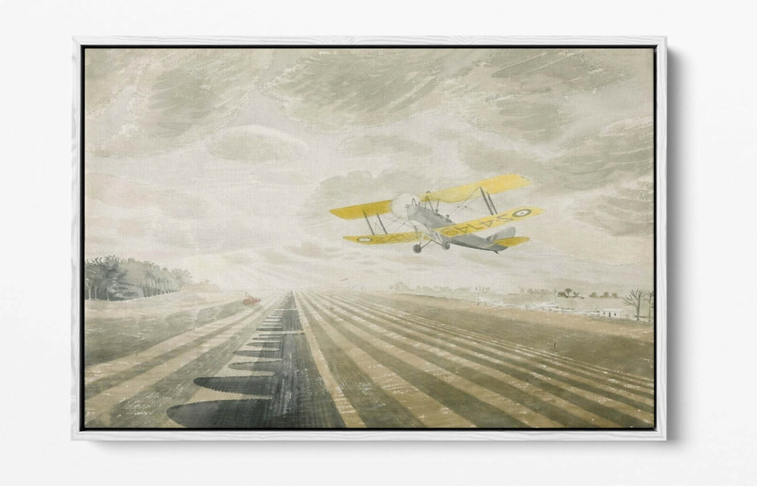 Canvas Wall Art - Eric Ravilious Tiger Moth Float Effect Print | Handmade British Decor