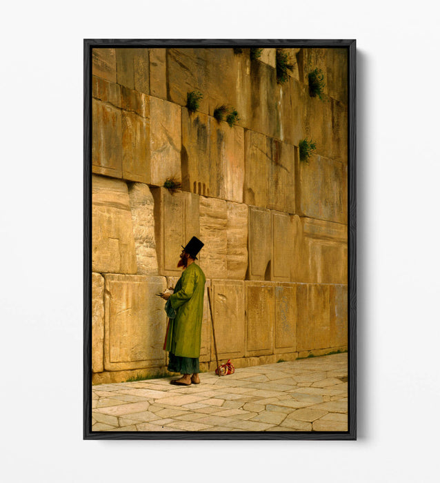 JEAN-LEON GEROME, THE WAILING WALL -FLOAT EFFECT CANVAS WALL ART PRINT