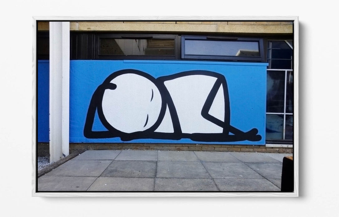 Canvas Wall Art – Stik Graffiti Wall Print With Float Effect & Vibrant Colors