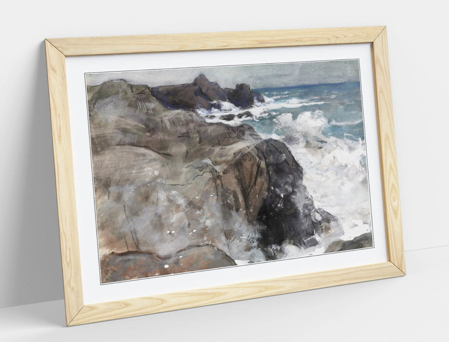 Framed Wall Art - Auguste Lepere Storm Island Yeu Poster Print | UK Made
