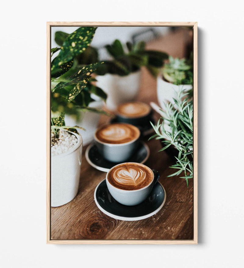 Canvas Wall Art – Coffee Canvas Print With Float Effect Art | Handmade UK Artwork